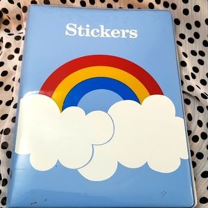 Vintage 80's sticker book collection.